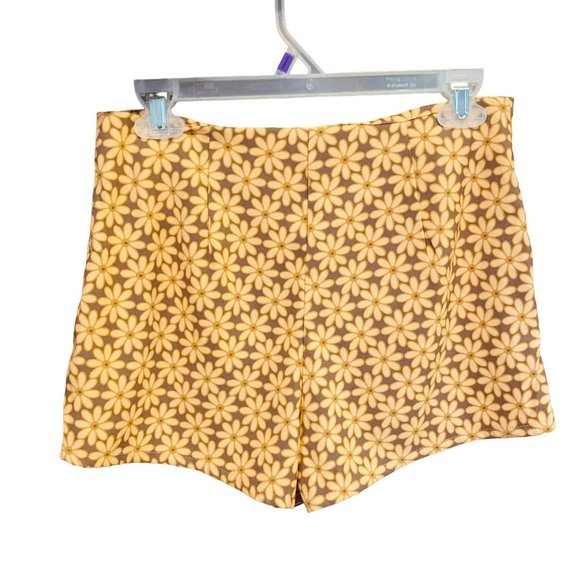 Altar'd State Pants - Altar'd State Orange Daisy Bohemian Hippie Shorts Size M